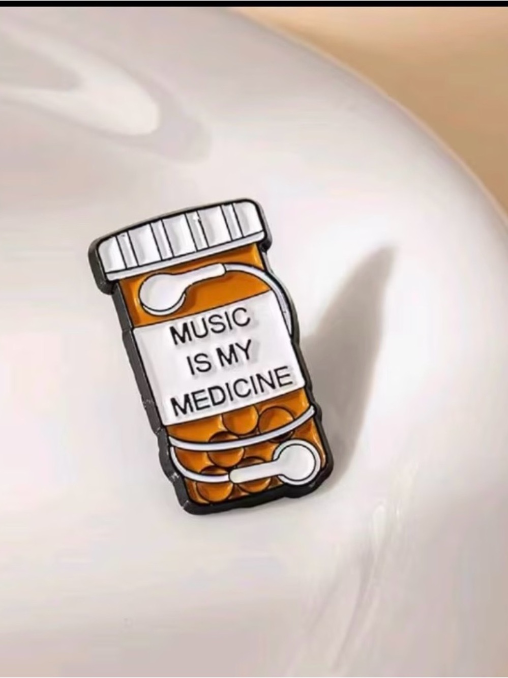 Music Is My Medicine Enamel Pin - Picture 1 of 2